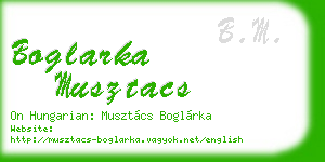 boglarka musztacs business card