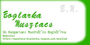 boglarka musztacs business card